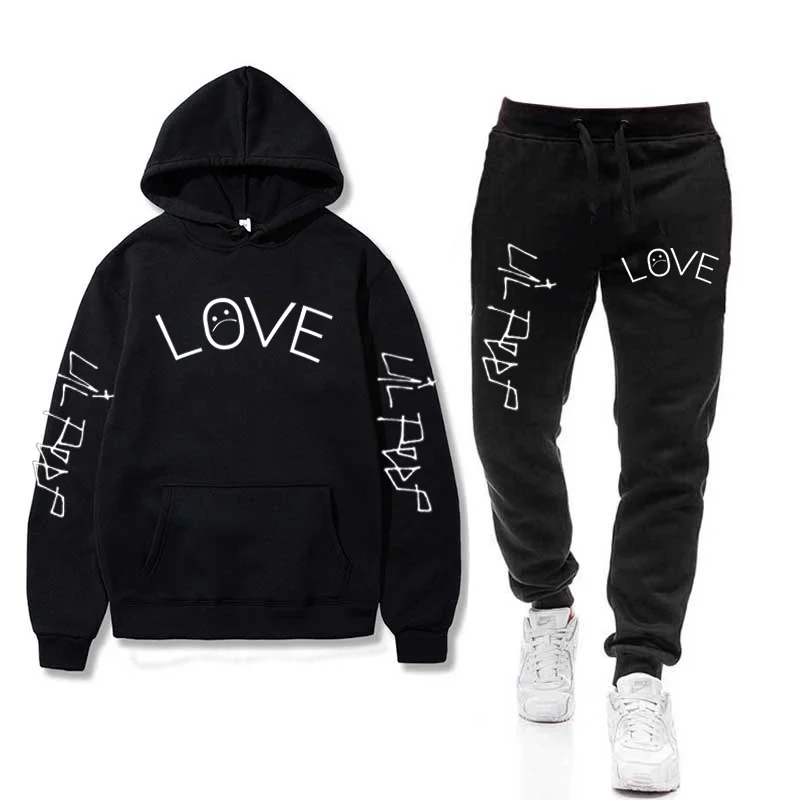 Спортивный костюм для мальчиков Lil Peep теплый флисовый спортивный кофта с