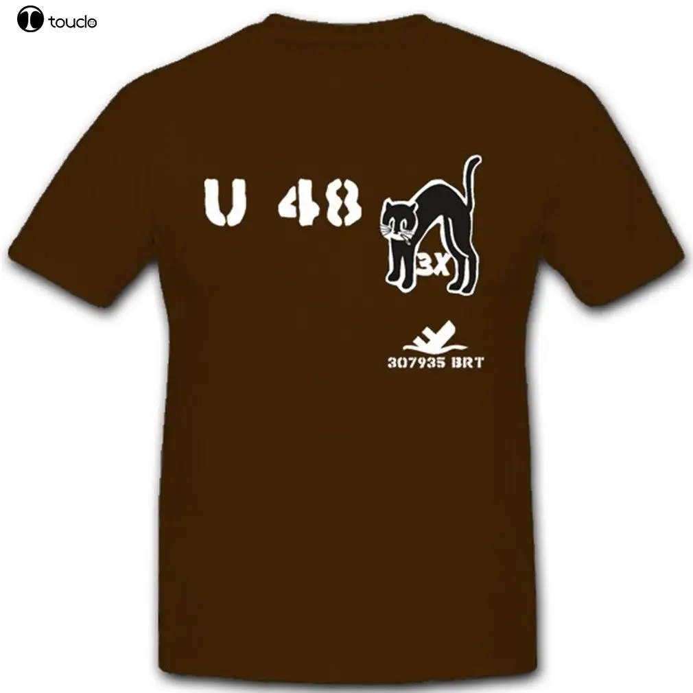 Одежда летние хлопковые футболки U образный вырез лодки U48 Kater Wk морской регистр