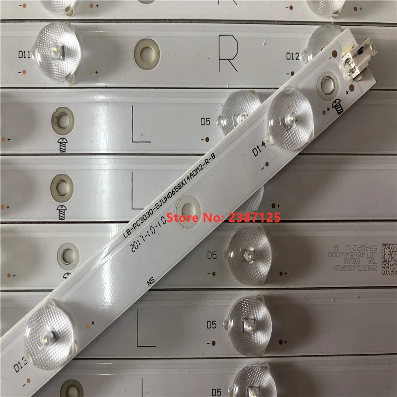 16pcs LED strip LB-PC3030-GJD2P5658X14UHD-L-H/LB-PC3030-GJD2P5658X14UHD-R-H 65ADM2-L 65ADM2-R 65PUS6121 65PUF6656 TPT650UA | Лампы и