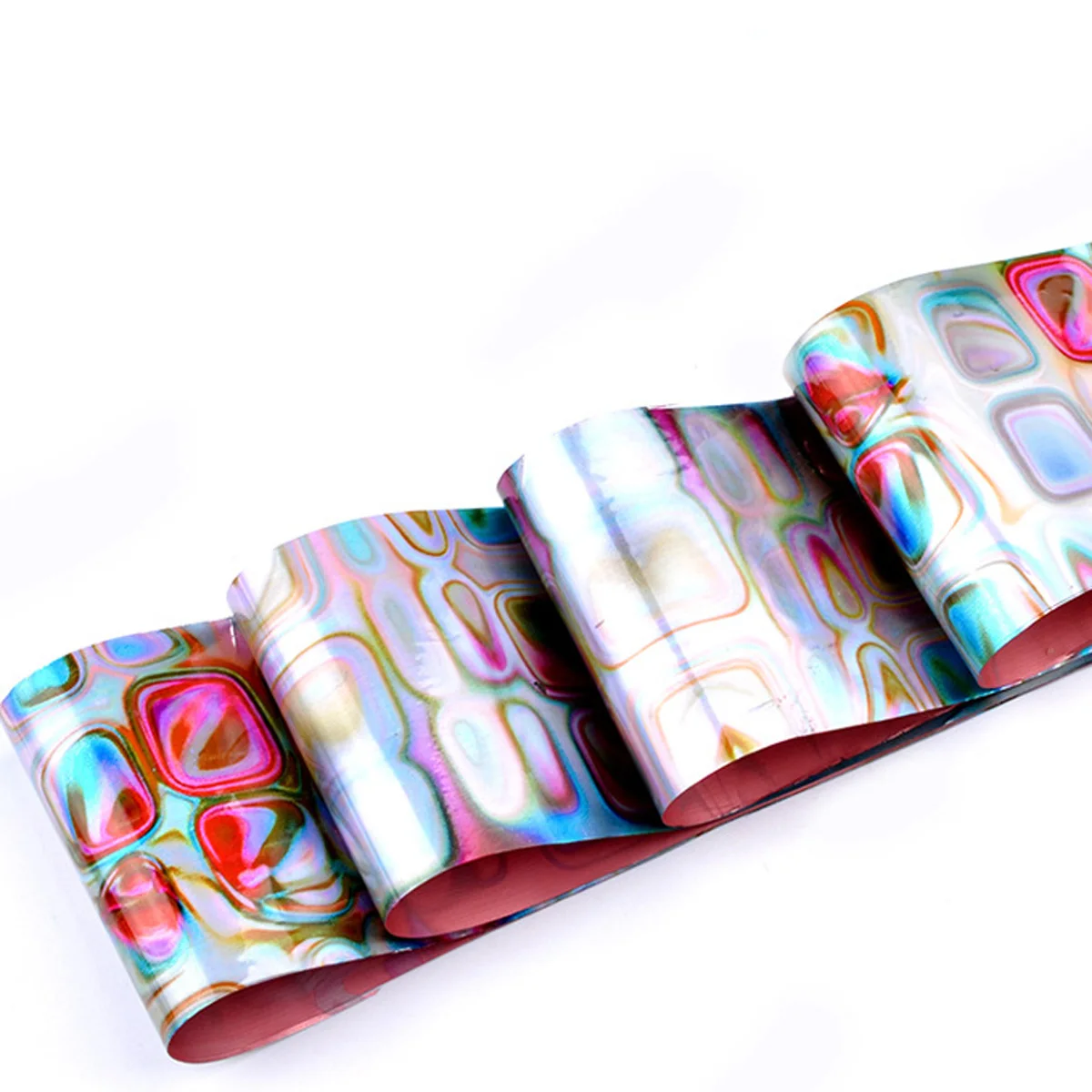 16 шт. лабиринт с неравномерным градиентом фольга для ногтей квадратное звездное