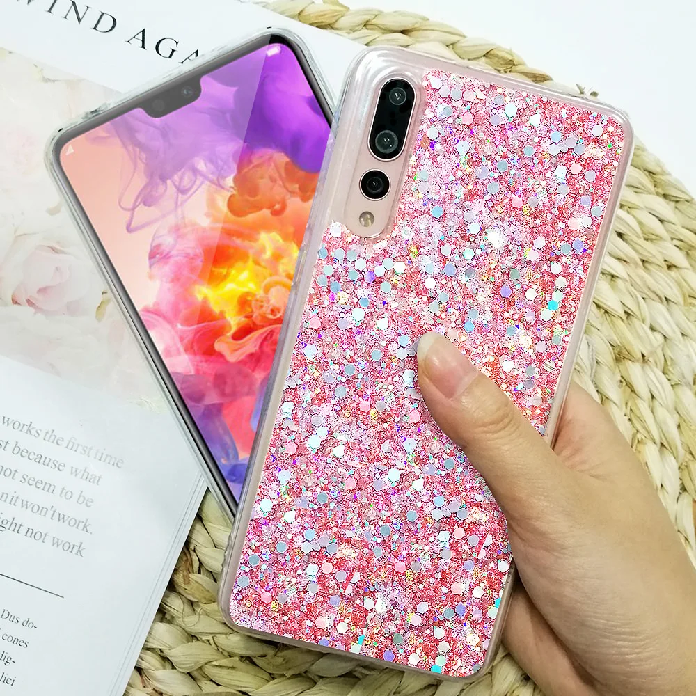 LAPOPNUT блестящий тонкий ударопрочный гибридный мягкий чехол для телефона Huawei P30 Pro