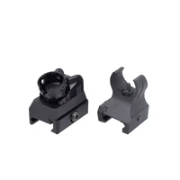 hk 416 style picatinny iron sights set front and rear hk diopter paintball shooting hunting airsoft military accessories