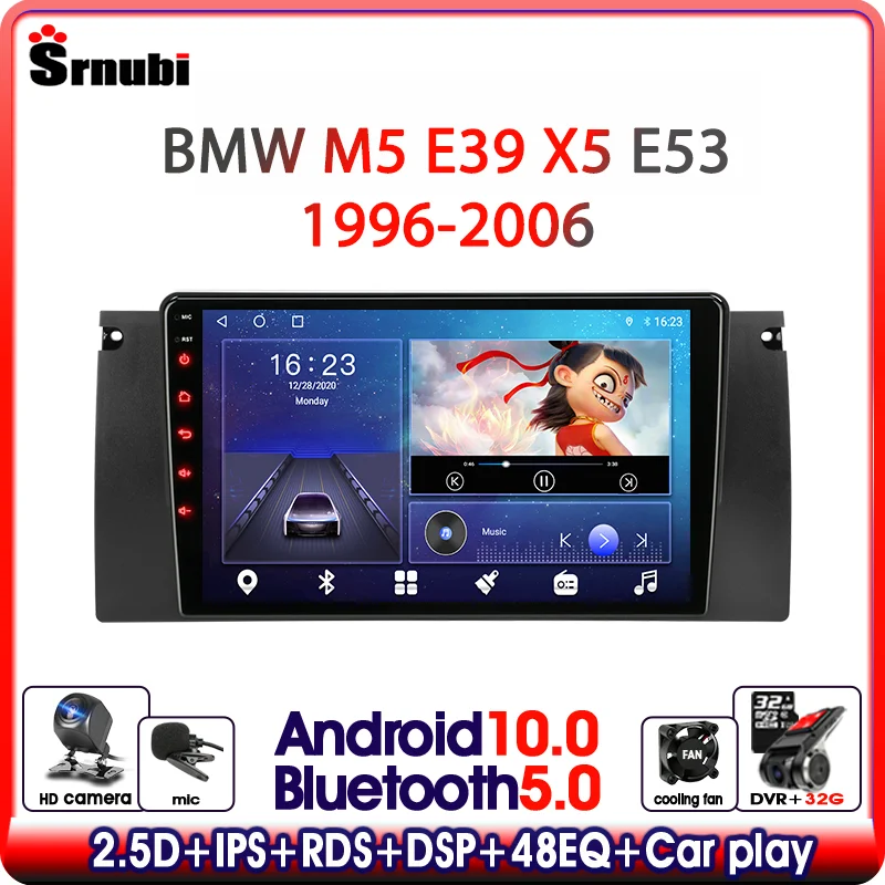 

Android 10 Car Radio BMW 5 E39 E53 X5 1995-2001 M5 7 E38 2002 2003 2004 - 2006 Multimedia Video Player Navigation GPS 2 Din DVD