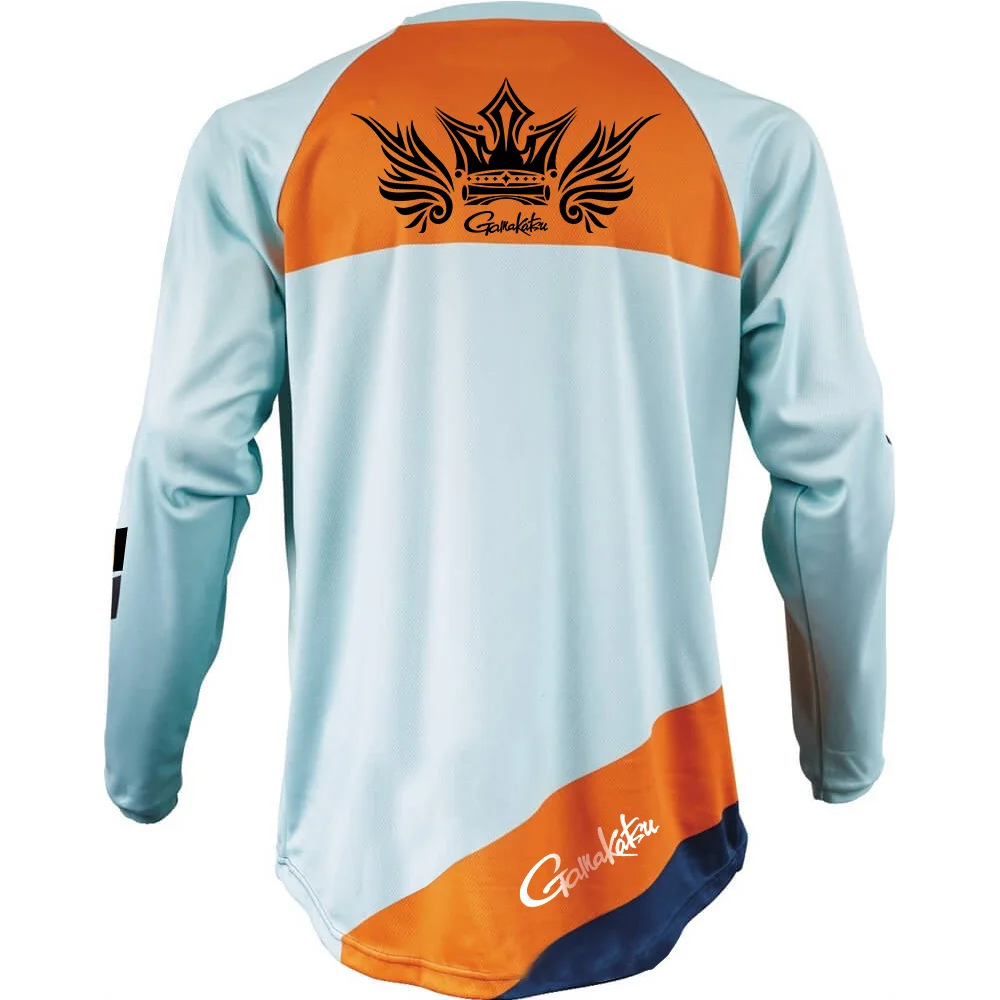 

2020 Summer New Gamakatsu Long Sleeve Fishing Shirt Quick Dry Fishing Clothing Anti-UV Sunscreen Fishing Clothes rf643