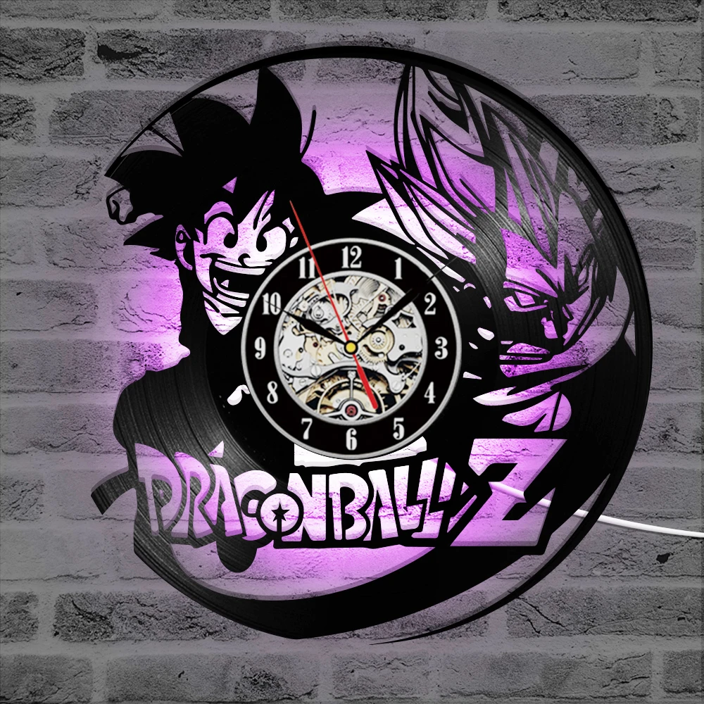 Настенные часы с изображением героев мультфильмов аниме Сон Гоку какарото CD