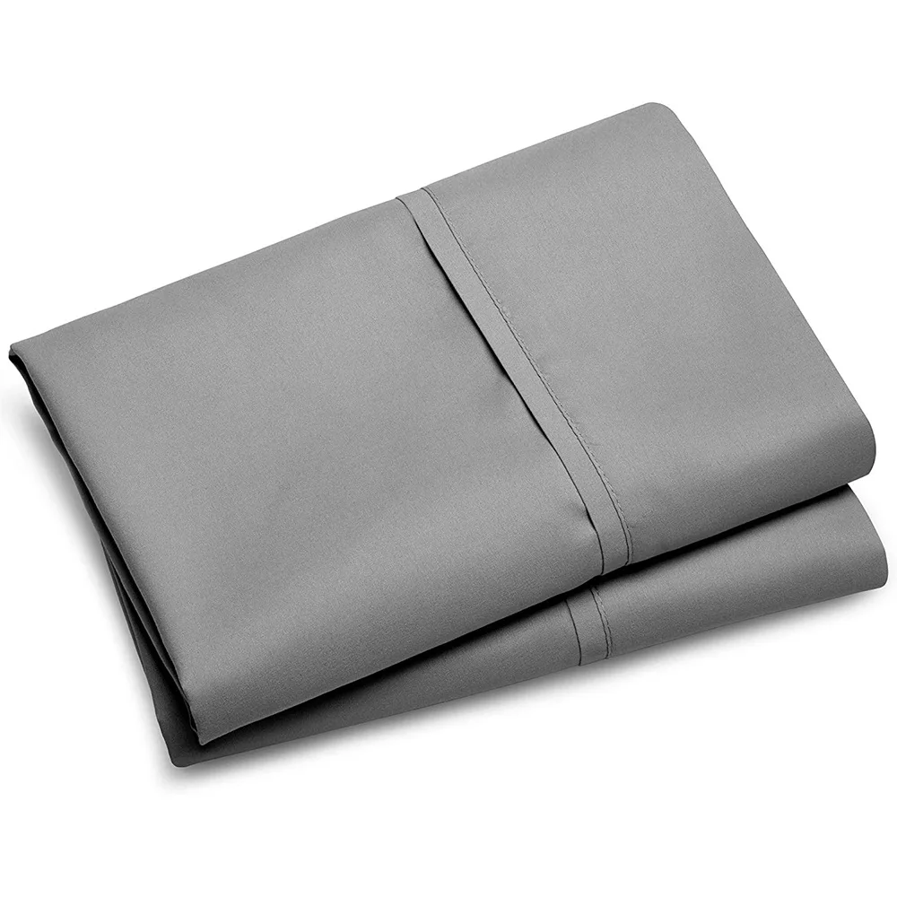 

2PCS Polyester Pillowcase Black White Pillowcases Solid Color Envelope Pillow Covers US Twin Queen King Size Pillowcase Dropship