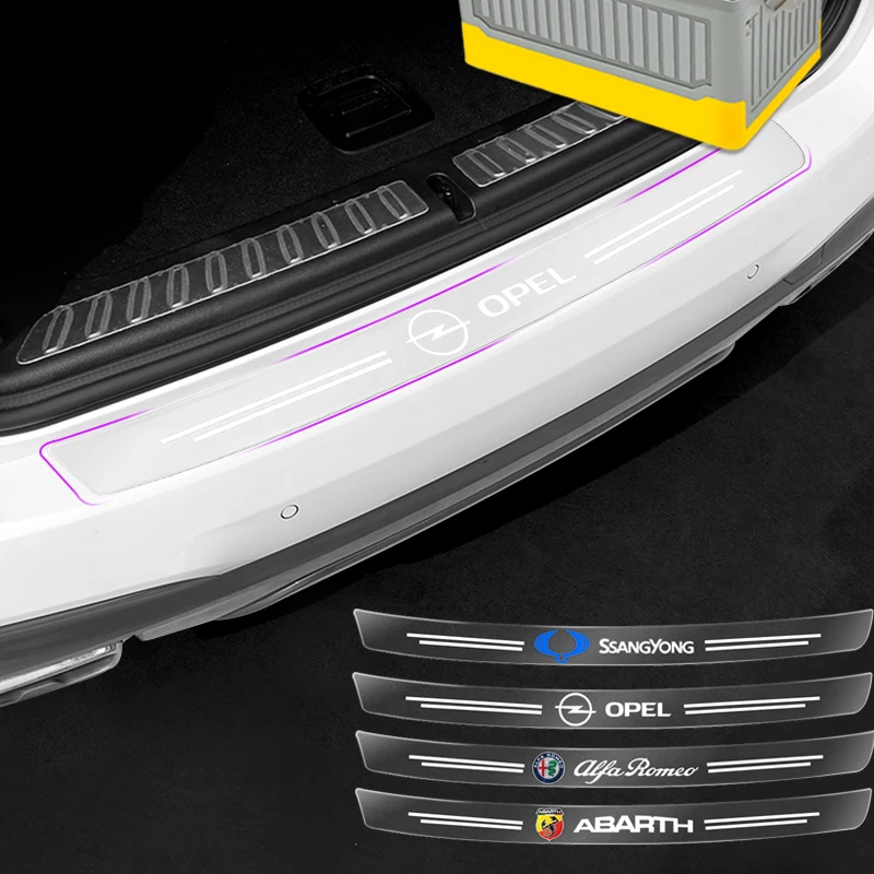 

1pcs Car Trunk Sill Scuff Protector Film Transparent Sticker For Cadillac Escalade ATS BLS CTS CT4 CT5 CT6 EXT STS SLS SLR XLR