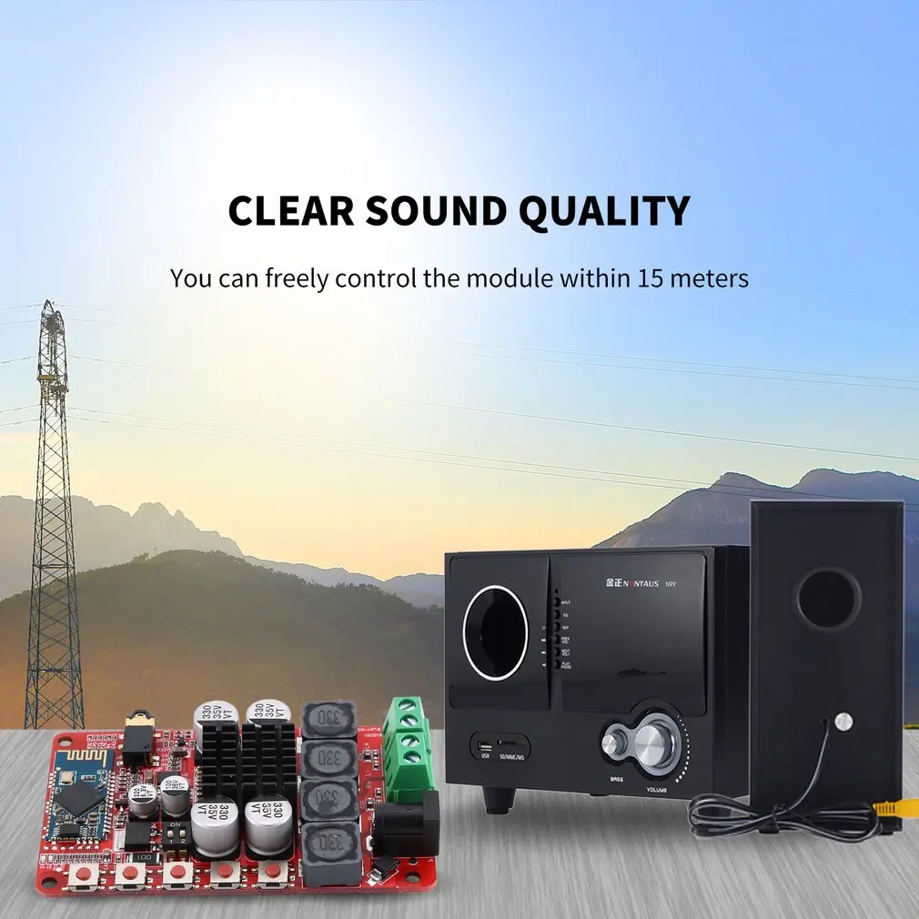 Плата усилителя TDA7492P совместимая с Bluetooth 4 0 TDA7492 50 Вт беспроводной модуль