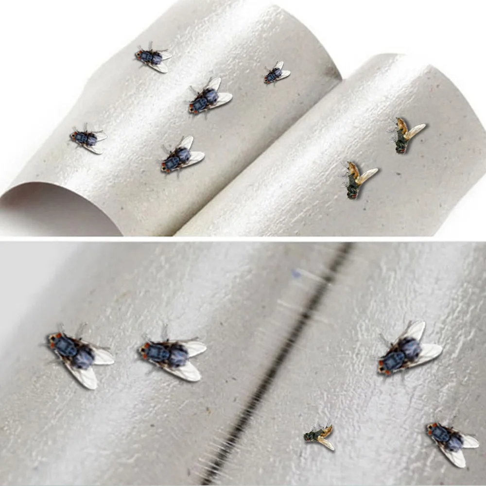 Summer ticky Glue Paper Fly Flies Trap Catcher Bugs Insects Board Bug Mosquito Killer Garden Sticky | Дом и сад