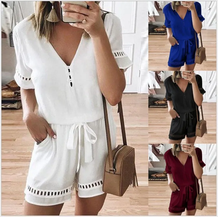 Белый комбинезон Бандажное платье размера плюс Xxxl Xxxxl Xxxxxl женские Летние
