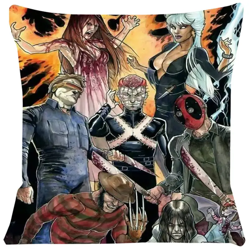 Наволочка в стиле фильма ужасов подушка для стульев Женская наволочка дивана |