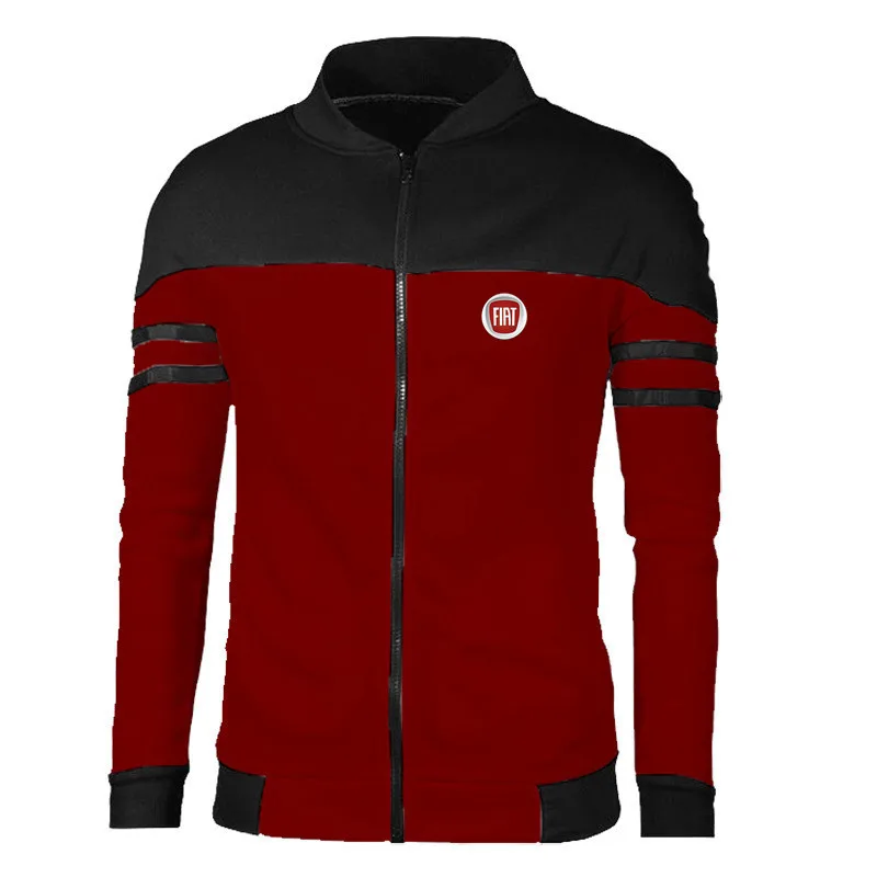 

Men's baseball uniform jacket spring 2021 new FIAT car logo LOGO loose jacket jacket youth couple jacket