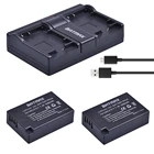 Аккумулятор Batmax для Canon EOS M3 M5 M6 750D 760D T6i T6s 800D 8000D Kiss X8i, зарядное устройство с двумя USB-портами для батарей Canon EOS M3 M5 M6 750D 760D T6i T6s 800D 8000D Kiss X8i