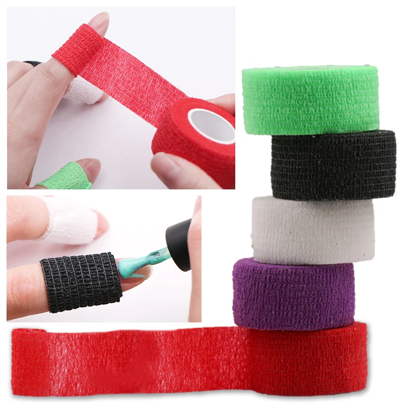 1 шт. лента для дизайна ногтей Гибкая обертка защиты пальцев повязка ухода за