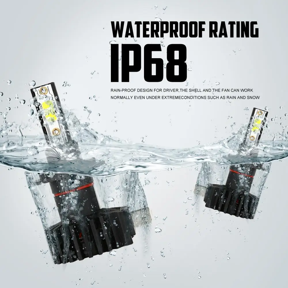 50 Вт Автомобильный светодиодный головной светильник лампы 5000lm 6000 К авто фары COB