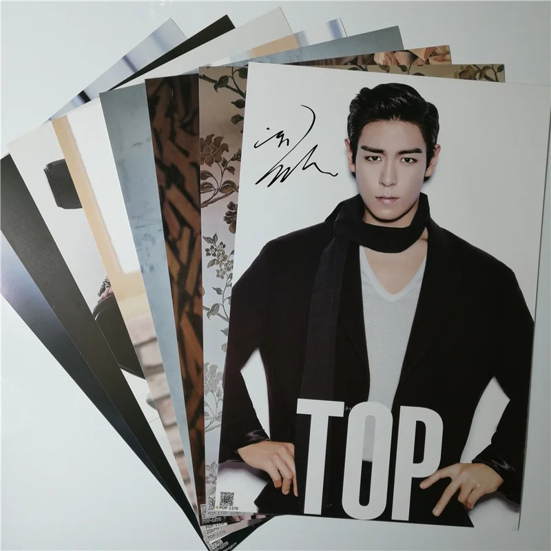 

8 *(42x29 см) T.O.P Чой сын Хун вокруг плакаты наклейки на стену подарок KPOP плакаты BIGBANG