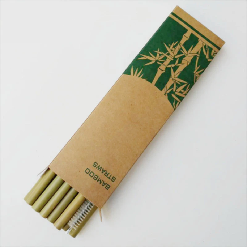 12 шт./компл. бамбуковые соломинки многократного использования соломы