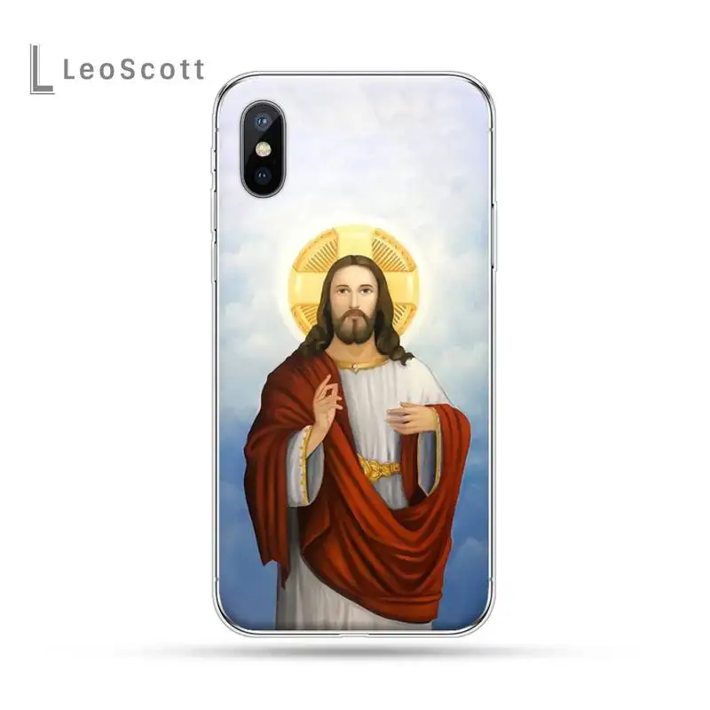 

Pattern Jesus Faith Painting Phone Case For iphone 12 5 5s 5c se 6 6s 7 8 plus x xs xr 11 pro max