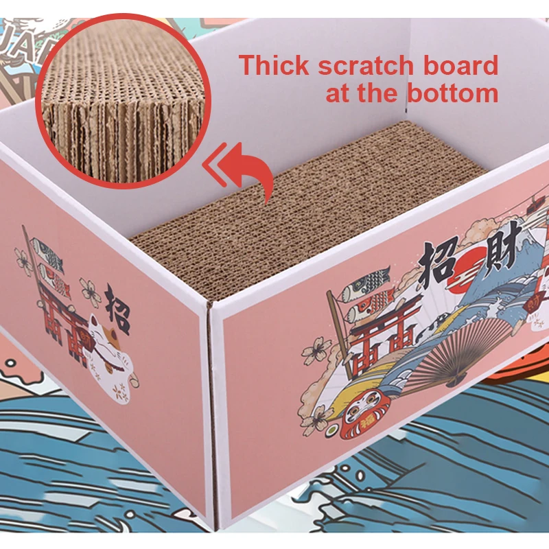 Milk Box Collapsible Cat Bed Carton Nest Scratch Board Grinder Claw Wear-Resistant Supplies Pet Sleep House Cave | Дом и сад