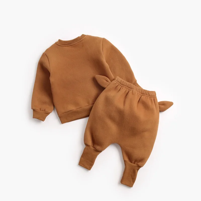 Комплекты одежды для малышей с длинным рукавом Осень-зима детская Милая одежда