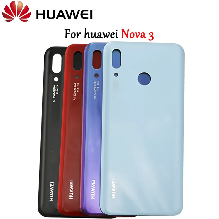 Nova 3 задняя крышка корпуса для huawei Nova 3 Nova 3i батарея задняя крышка Дверь задняя крышка клейкая наклейка