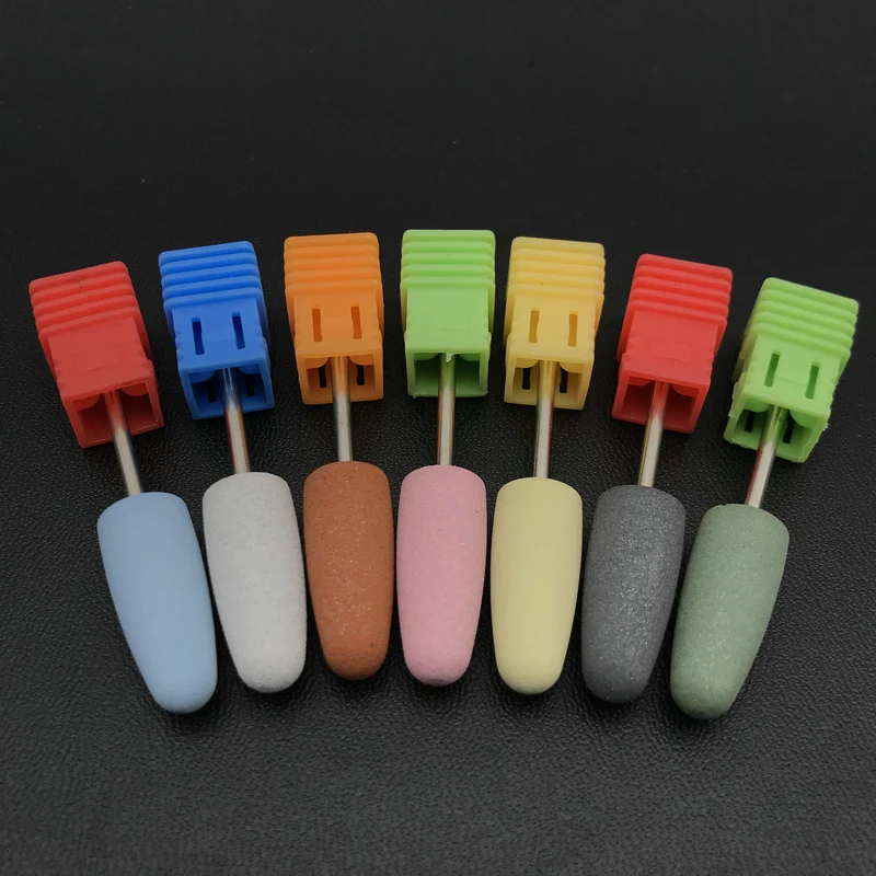 

1PC Rubber Silicon Carbide Nail Drill Bits Flexible Polisher Manicure Machine Nail Accessories Electric Nail File
