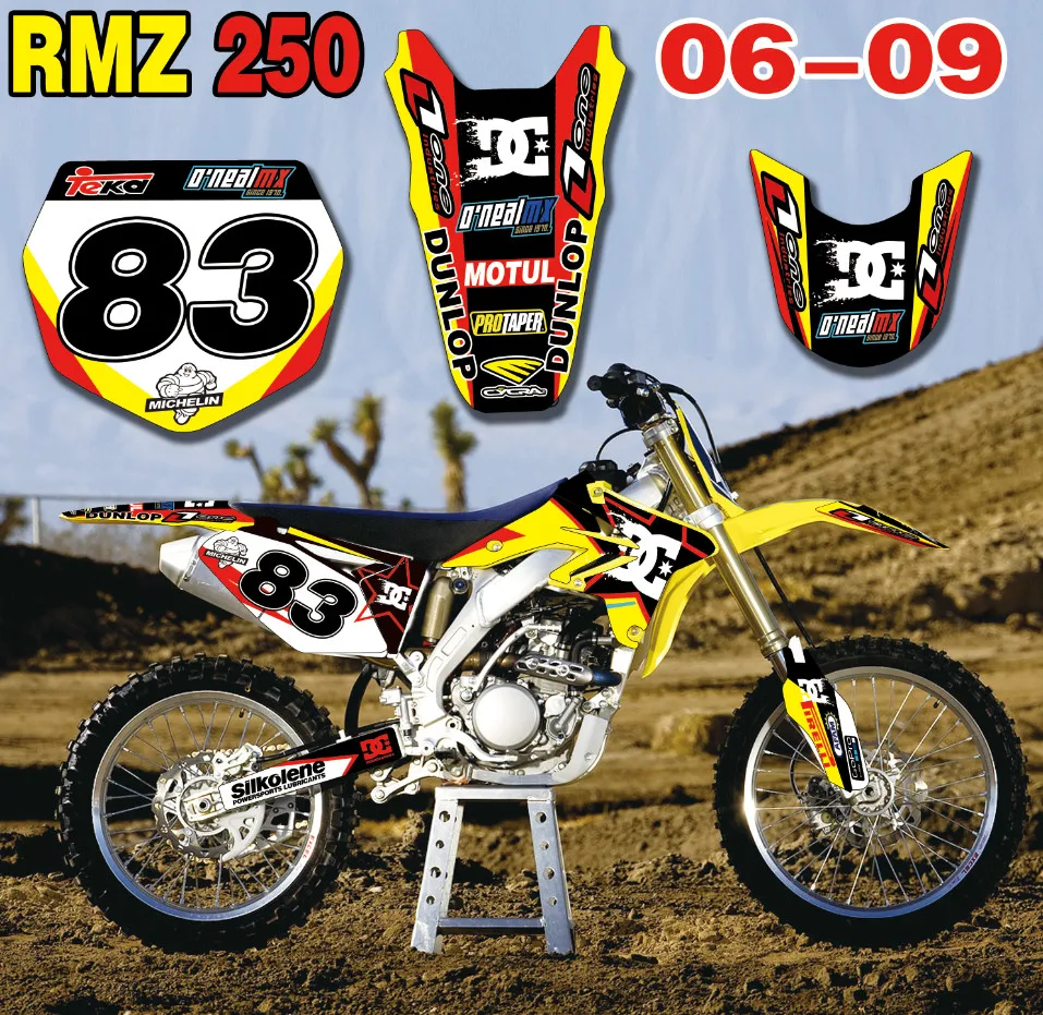 Новые стили по индивидуальному заказу Графика & Фоны стикеры мотокросса Наборы