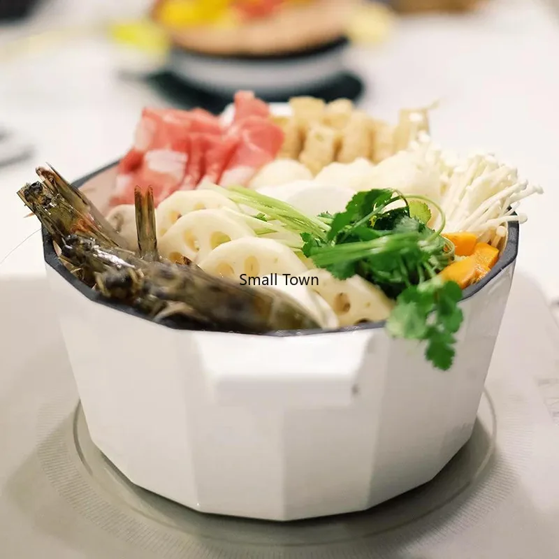 2.8л Эмаль чугунная сковорода домашняя многофункциональная тушеная