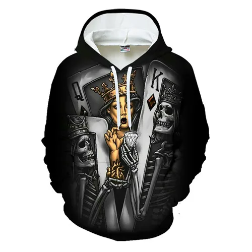 Skull Printed 3D Sweatshirt Men Women Black Design Hoodies Homme Autumn Long Sleeve Tracksuit For Male Hoody Drop Ship - Цвет: WY-252