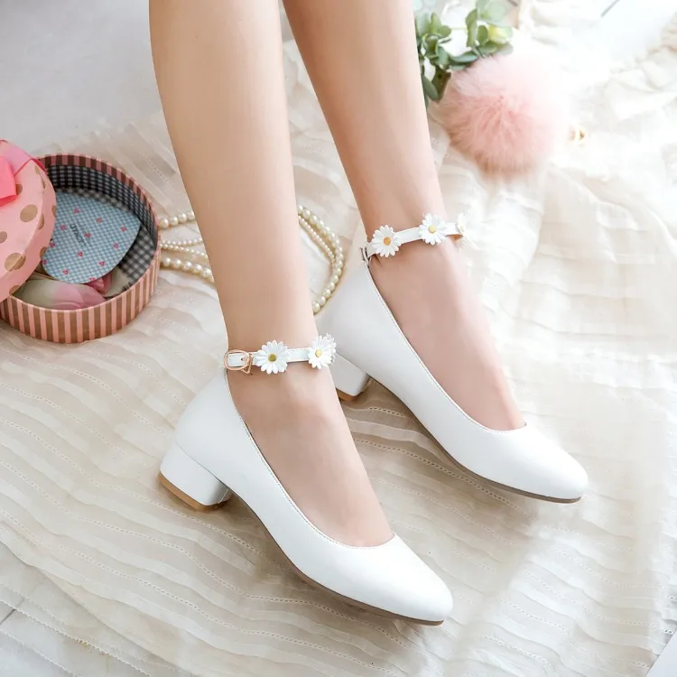 Женские туфли на высоком каблуке туфли-лодочки большого размера с круглым носком