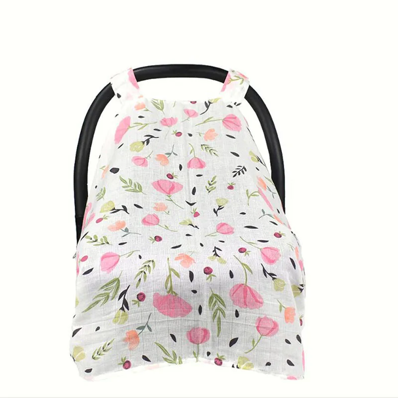

Kinderwagen Mousseline Deken Auto Seat Cover Sunshiled Zonnescherm Veiligheid Mand Winkelwagen Cradle Cap Vizier Zon Luifel