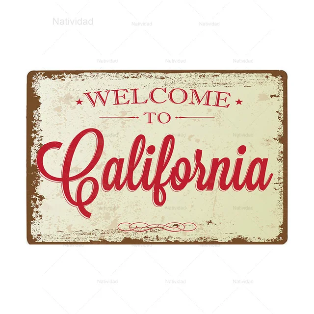 Ретро жестяной знак Добро пожаловать в нашу страну металлические таблички с