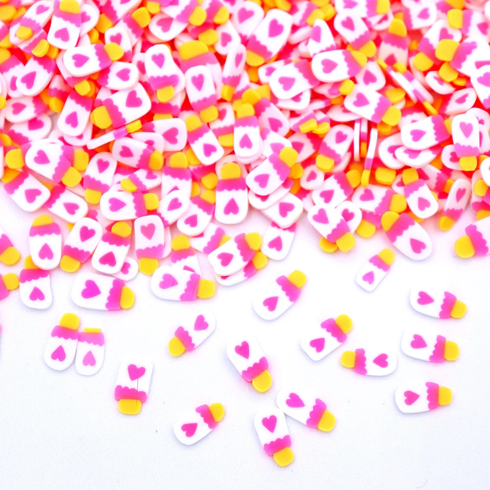 

Ice Cream Popsicle Slices Sprinkles For Slime Supplies Toy Polymer Clay Charms Accessories Addition For Fluffy Clear Slime