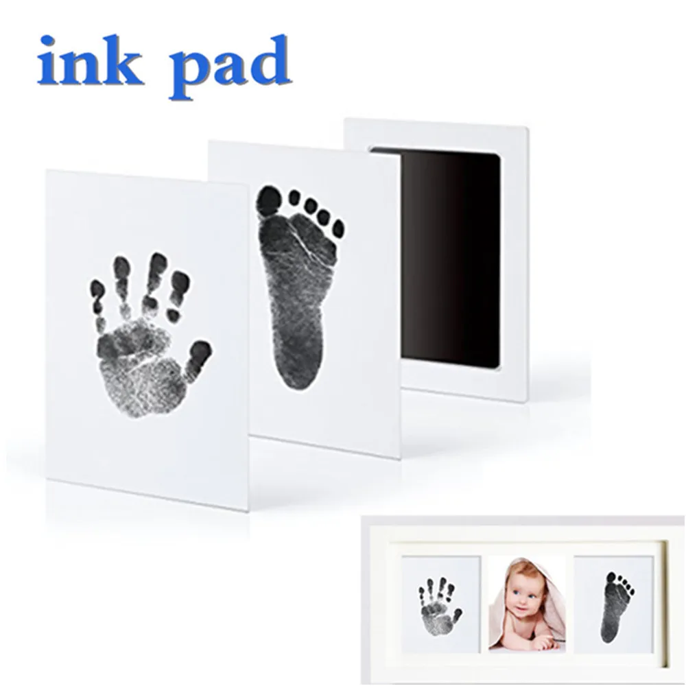 

Baby Hand Print Footprint Imprint Ink baby Handprint mud and foot print Ink Pad Baby Souvenirs baby hand and foot mold hundred