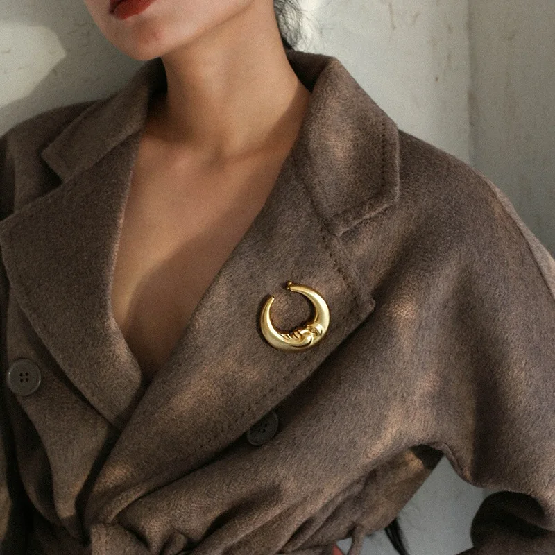 Корейский Новый дизайн брошь золотистый металл горячий воздушный шар мужская