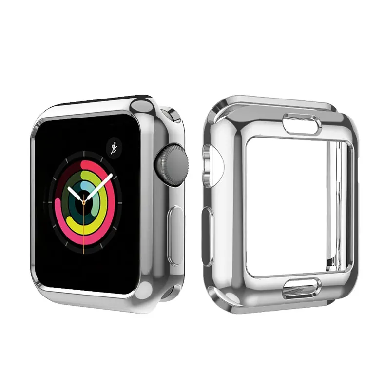 ТПУ бампер для apple Watch 4 Чехол 44 мм 40 мм(iwatch 5) apple watch 3 2 1 ремешок 42 мм 38 мм защитный чехол для экрана аксессуары