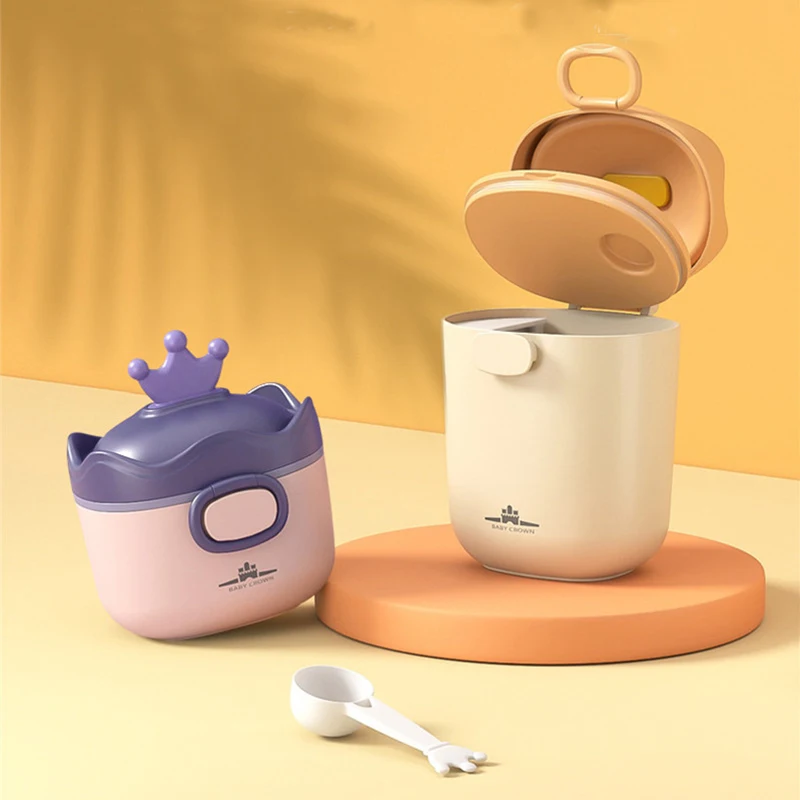 

Портативный контейнер для сухого молока большой емкости контейнер для хранения детского питания без БФА мультяшная Корона контейнер для д...