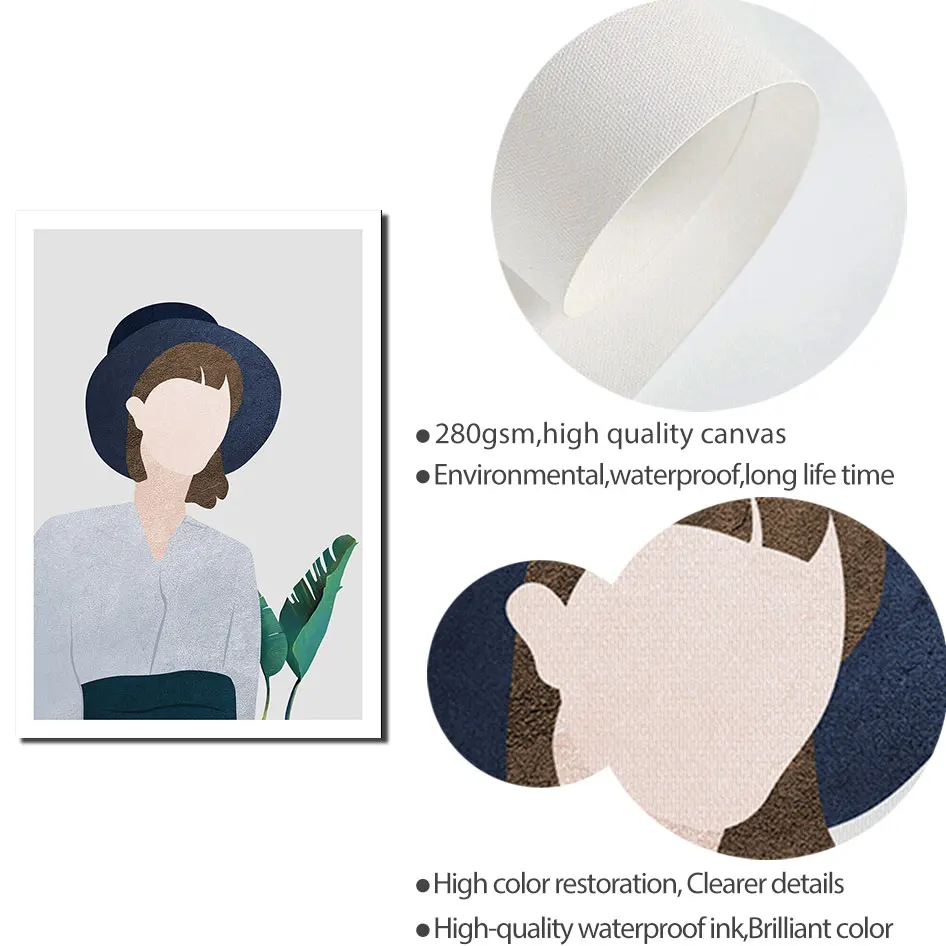 Абстрактный постер для девочек в скандинавском стиле настенное искусство