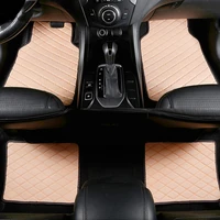 4pcs universal auto foot pads for kia optima proceed sorento carens camival soul 5seats car floor mats automobile carpet cover