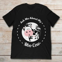 ask me about my moo cow daisy unisex t shirt size s 5xl