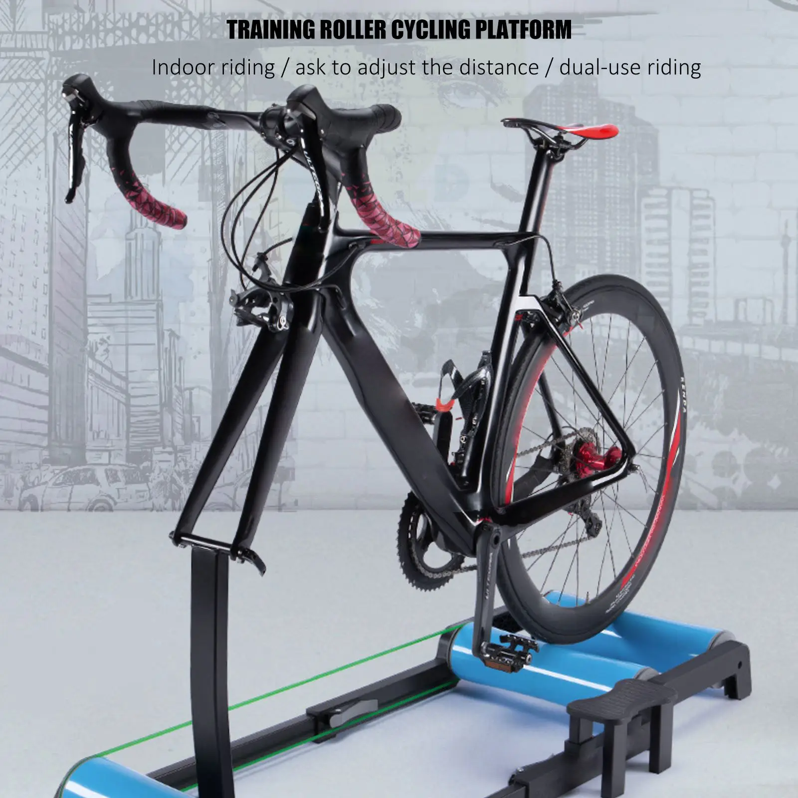 

Bike Trainer Rollers Indoor Home Exercise Rodillo Bicicleta Cycling Training Fitness Bicycle Trainer MTB Road Bike Rollers