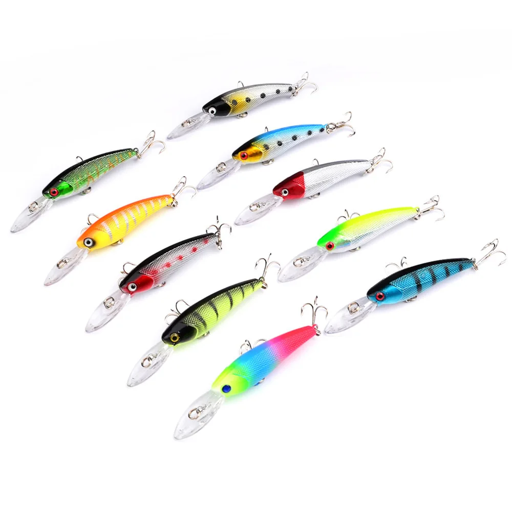Crankbait Plastic Hard Bait Fishing Accessories lure 90mm/8.3g For Sea Fish bait Isca Artificial Wobbler Trolling Floating Decoy | Спорт и