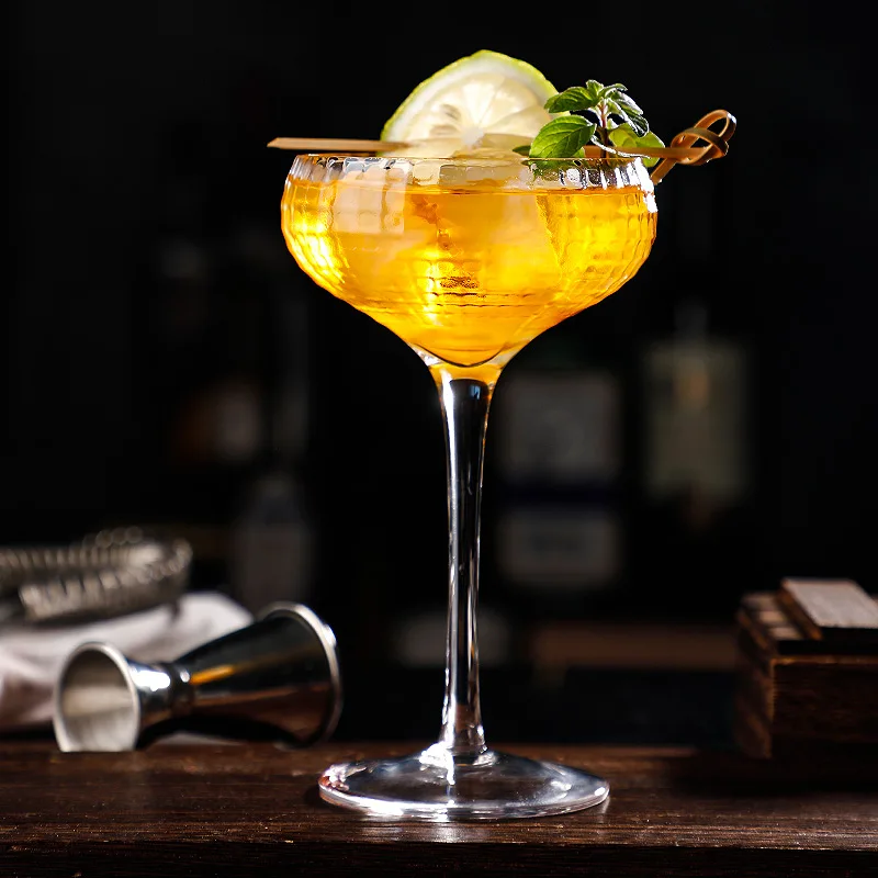 

4PCS 200ML Cocktail Glass Martini Glass Crystal Set of 4