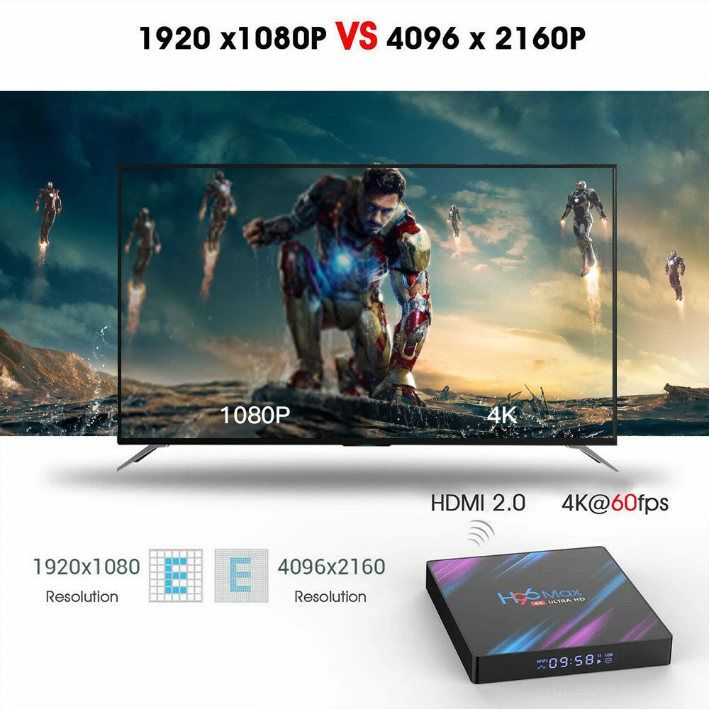 Приставка Смарт ТВ Capsaver Android 9 0 4K HD 2 4 ГГц Wi Fi + 32 ГБ|ТВ-приставки и медиаплееры| |