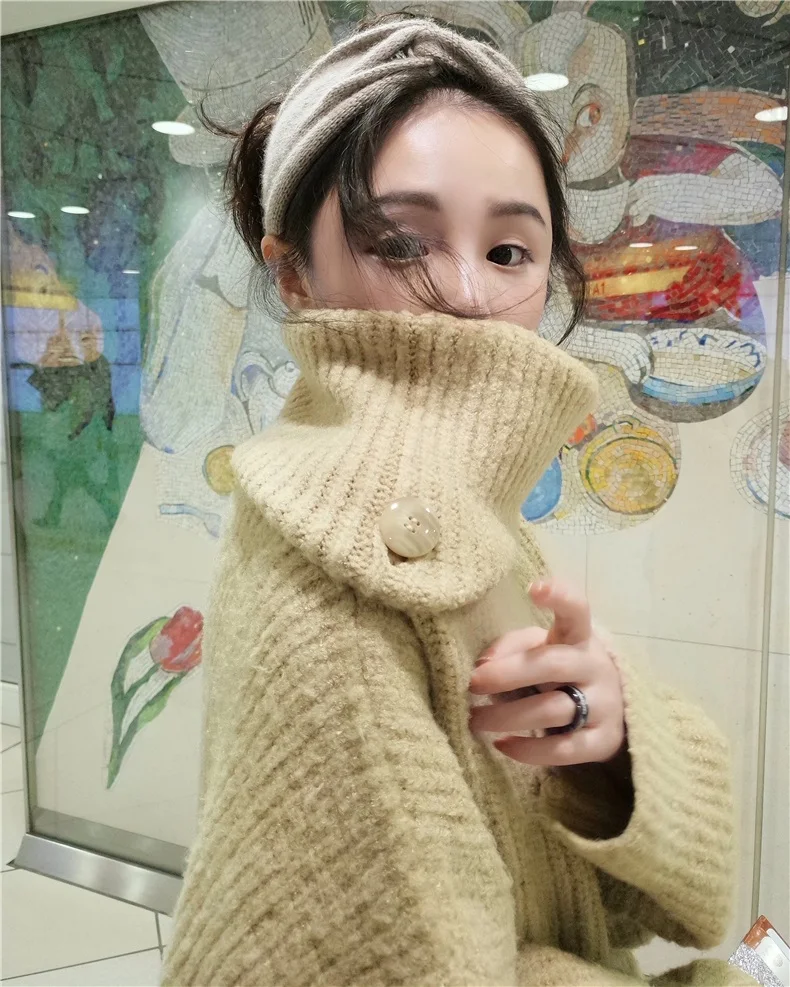 Фото Turtleneck Sweater Dress 2022 Women Lazy Wind Winter Autumn Loose Solid Pullovers Female Dresses Женская одежда Turtleneck Sweater Dress 2022 Women Lazy Wind Winter Autumn Loose Solid Pullovers Female Dresses Женская одежда