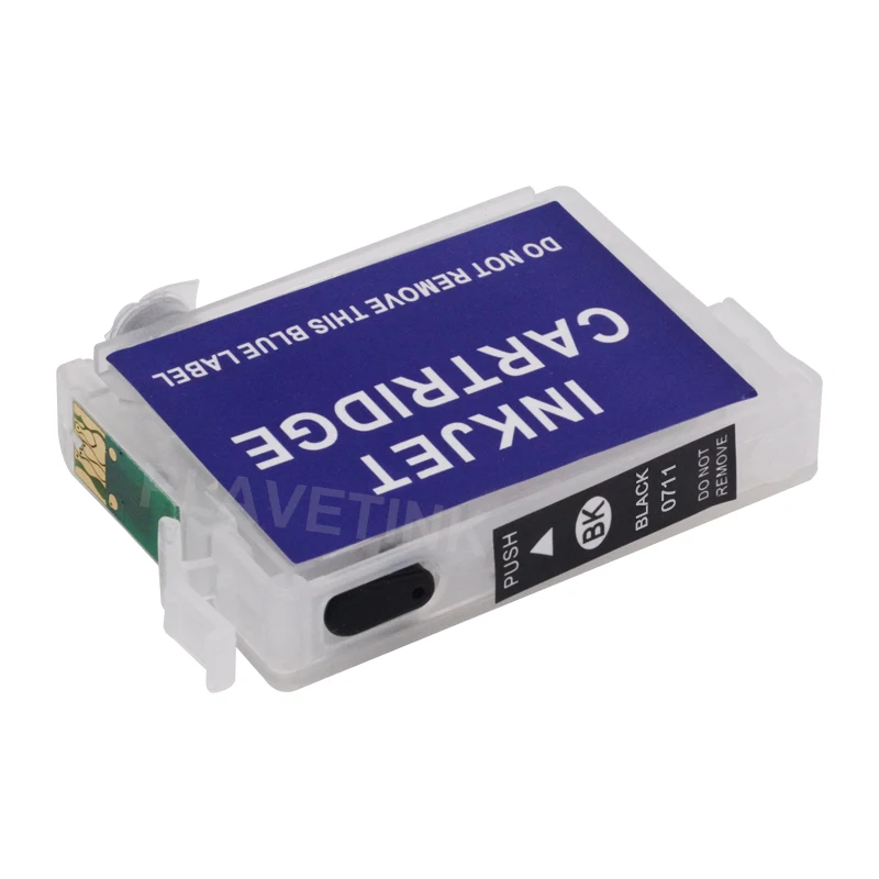 Plavetink 4 цвета T0711 Refillable патрон чернил для принтера Epson Stylus SX400 SX405 SX410 SX215 SX218 принтер