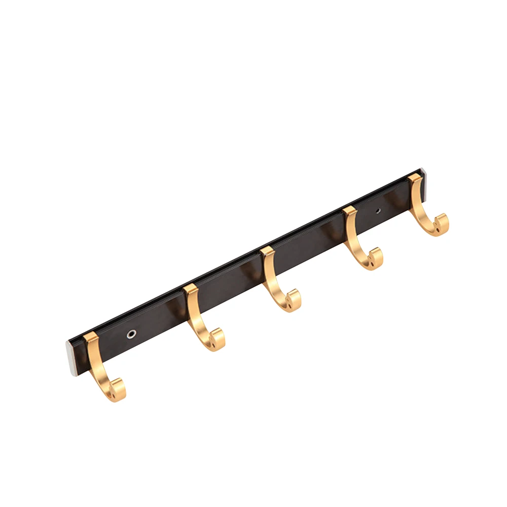 

1PC Bathroom Coat Hook Space Aluminum Towel Hook Wall Mounted Door Decor Clothes Hook Hangers Bath Accessories