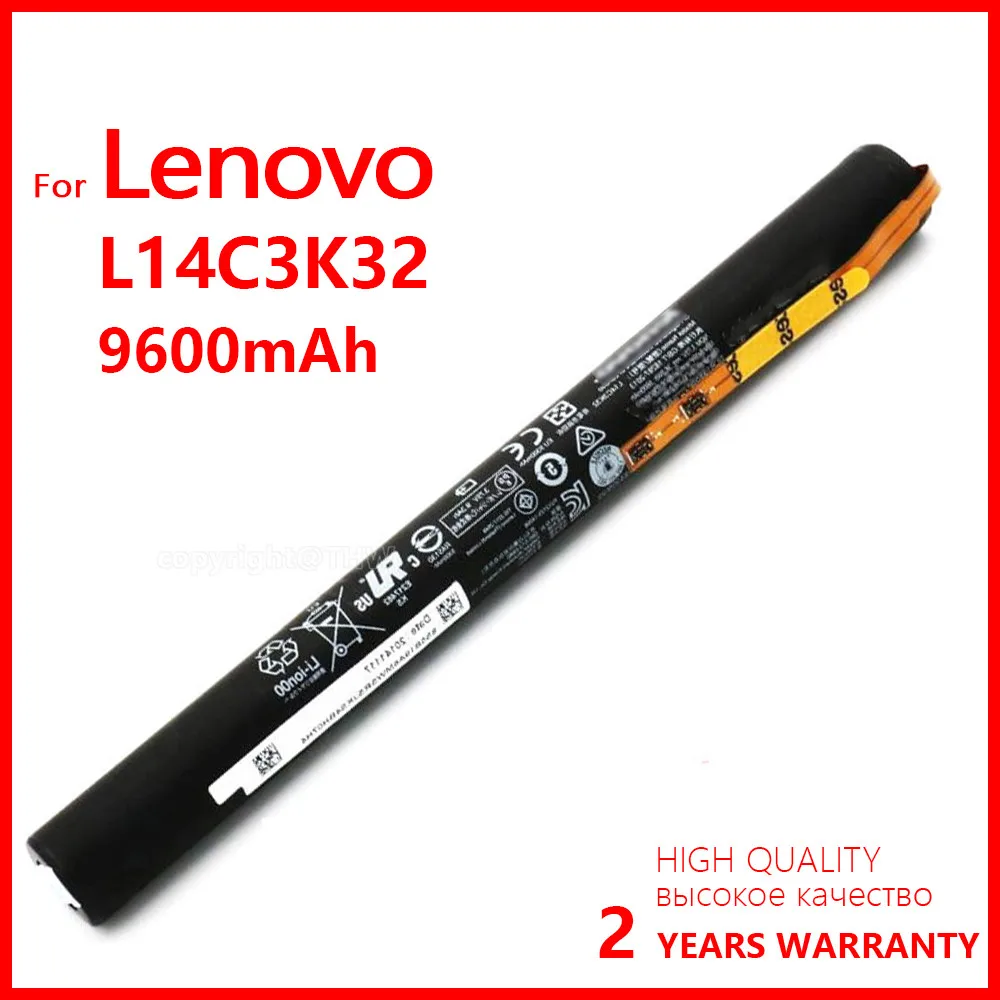 

100% Genuine L14D3K32 New Battery for Lenovo YOGA Tablet 2 Pro-1380F 1380 YT2-1380 YT2-1380F Yoga 11-TTH 3.75V 9600mAh L14C3K32