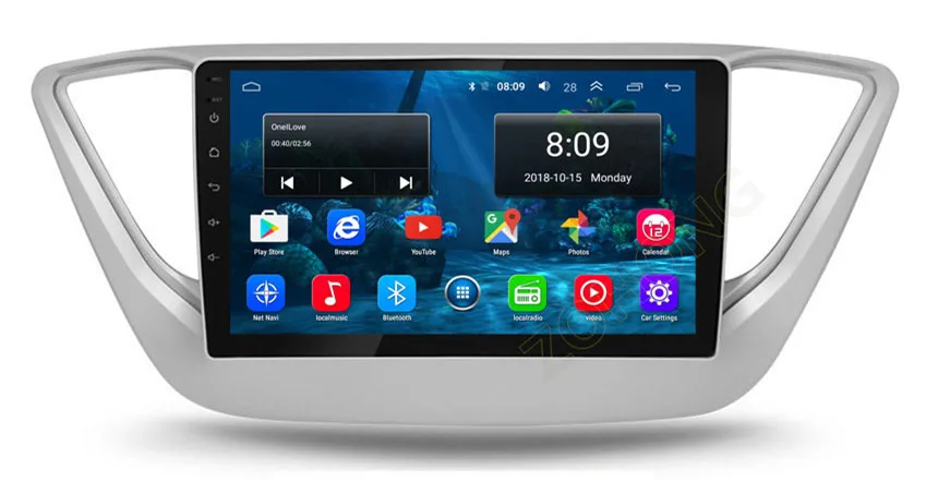 4G DSP 2+ 32Gb 2.5D Android 9,0 Автомобильный мультимедийный dvd-плеер для hyundai Solaris Авторадио автомобильный gps-навигация, радио, стерео