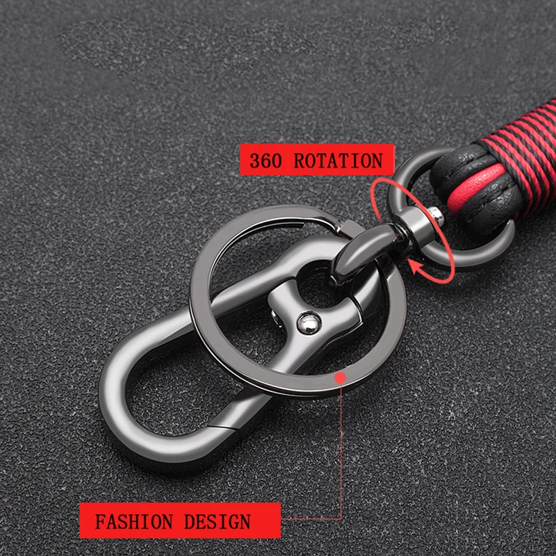 Модный Роскошный кожаный брелок ручной работы автомобильный для ключей подвеска